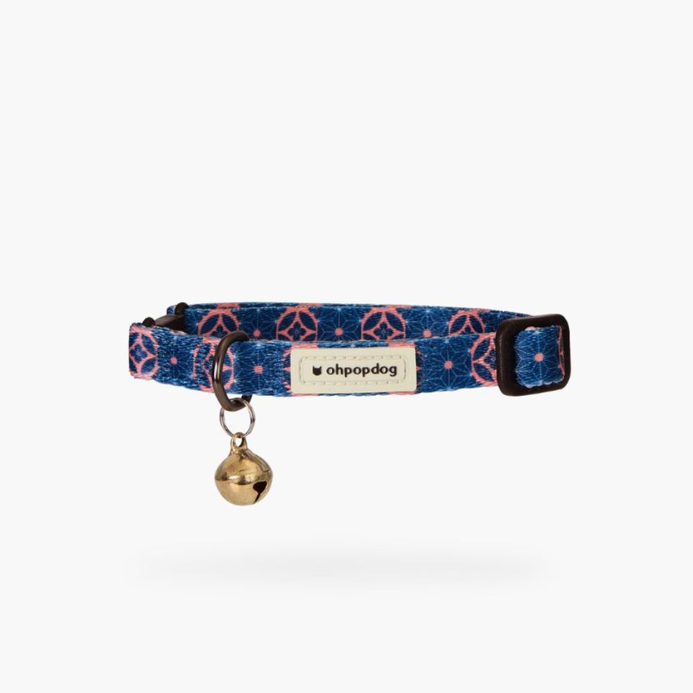 Ohpopdog Baba Navy Basic Nylon Cat Collar