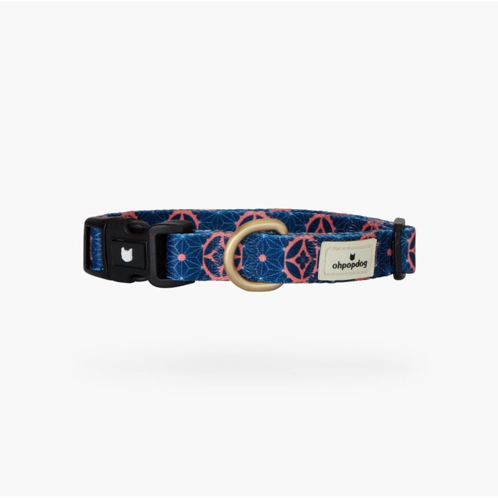 Ohpopdog Baba Navy Basic Nylon Collar M