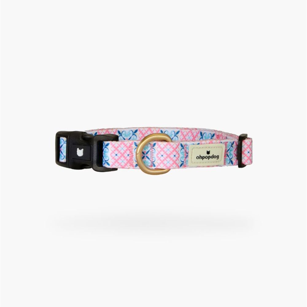 Ohpopdog Bibik Pink Basic Nylon Collar XS