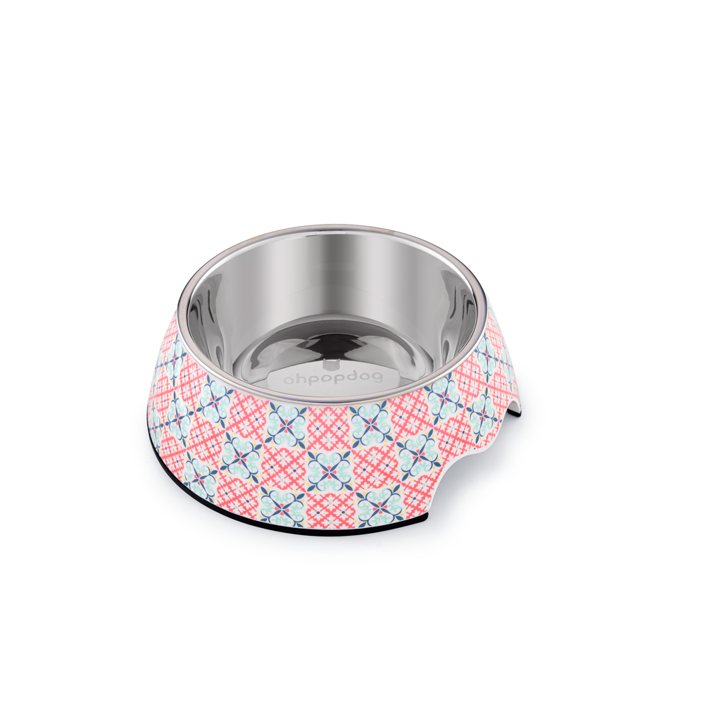 Ohpopdog Dog Bowl Bibik Pink 14 M