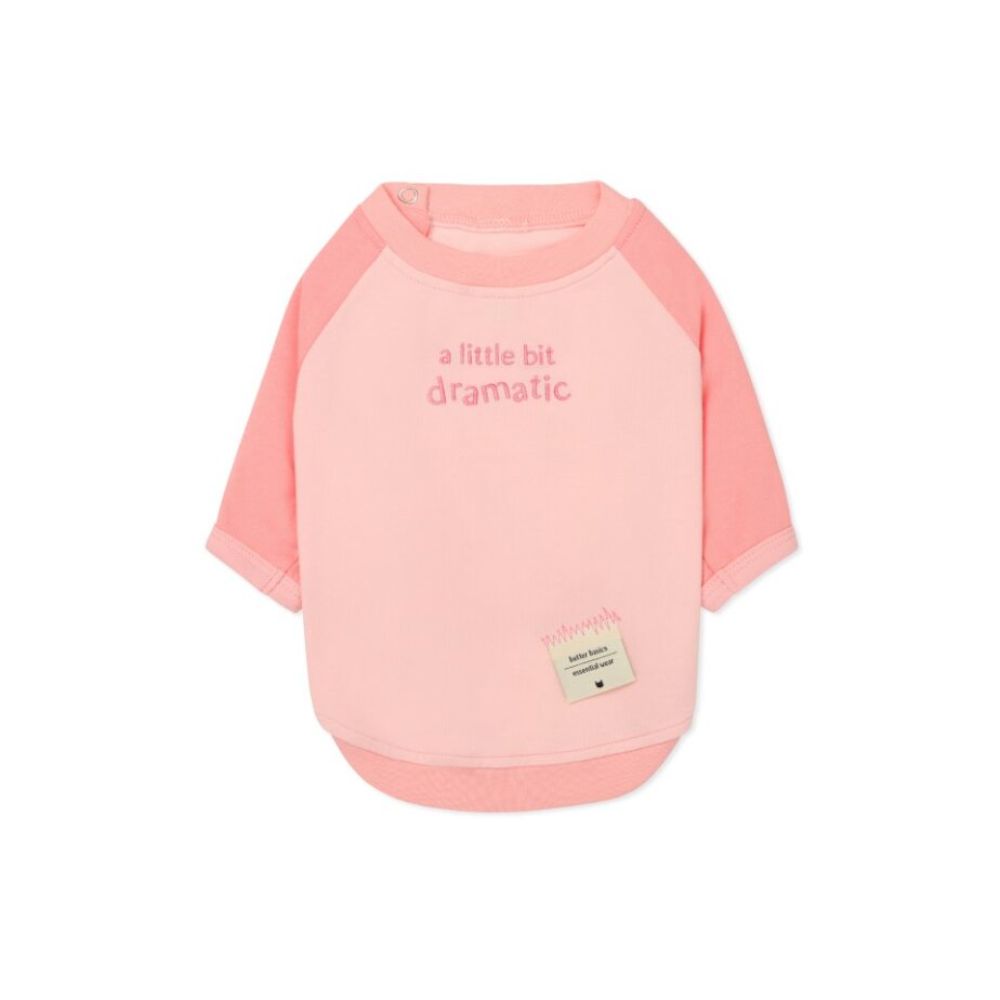 Ohpopdog Dog Raglan Dramatic Pink