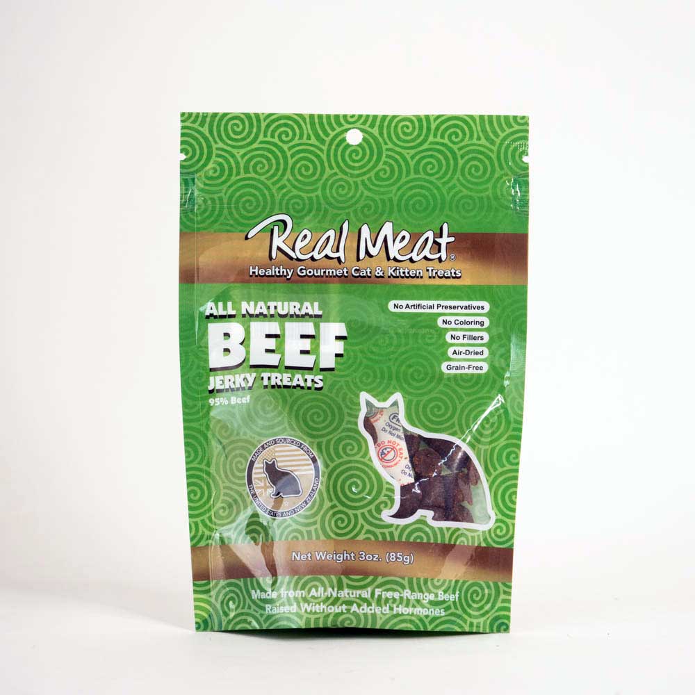 Real Meat All Natural Beef Jerky Treats For Cats