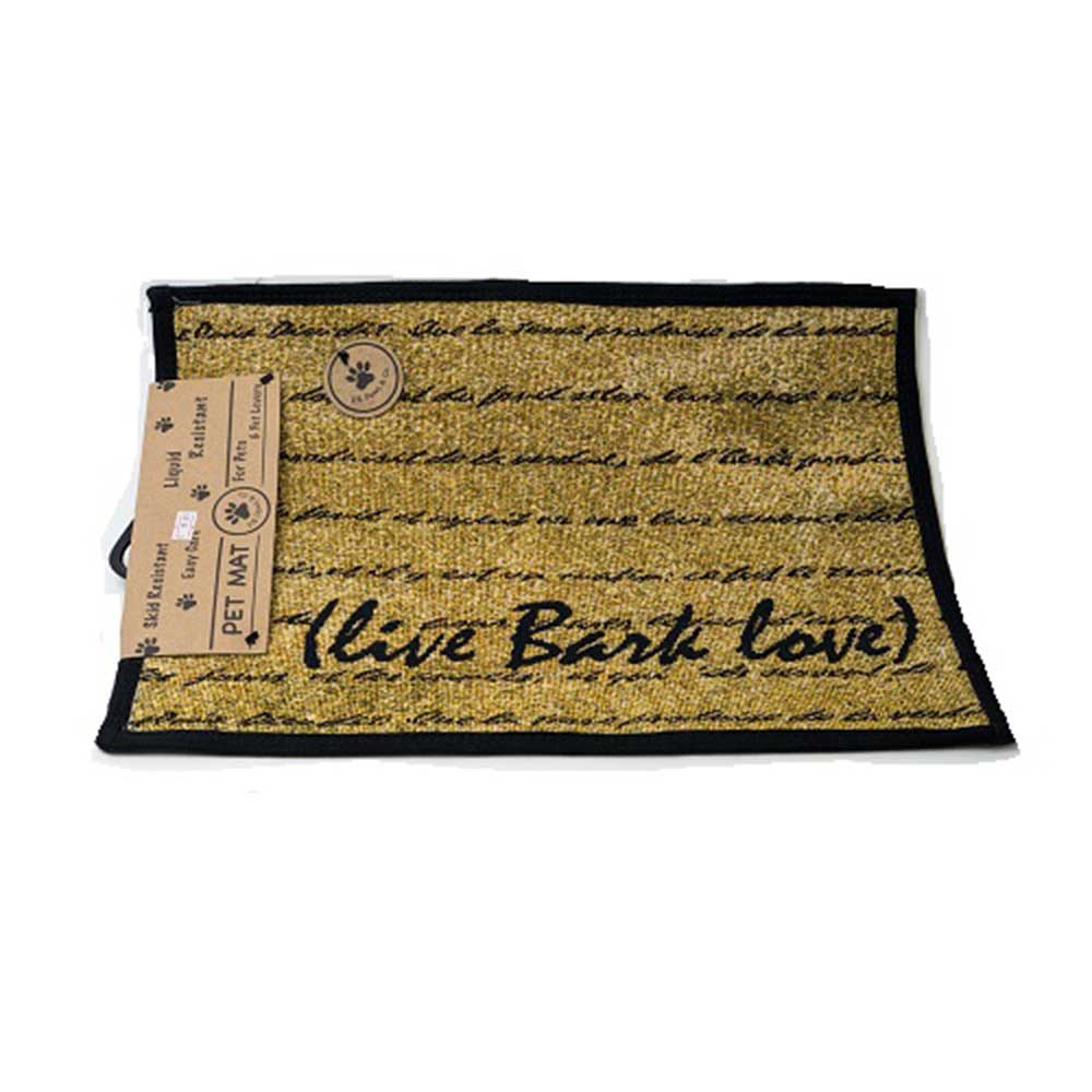 PB Paws & Co. Pet Collection Tapestry Pet Mats, King Pattern (Multi/Black)