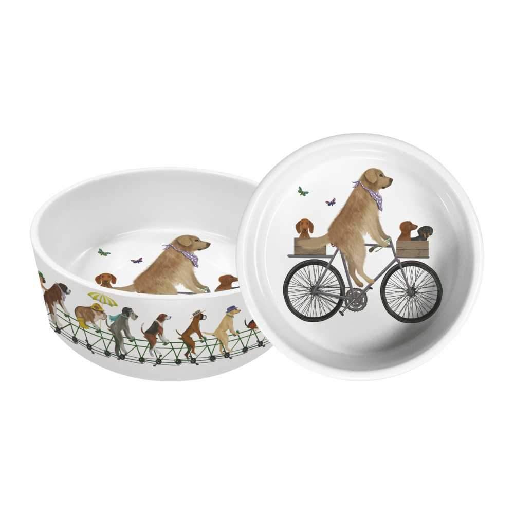 PPD Pedaling Pups 8" Pet Bowl