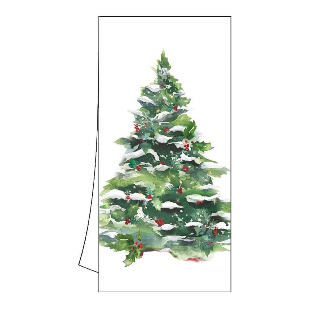 PPD Winter Tree & Wreath Kitchen Towel