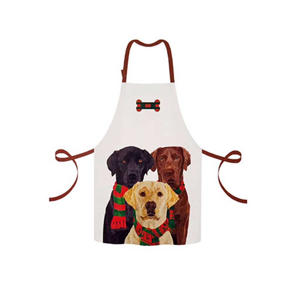 Paperproducts Design Cotton Apron,  Merry Labradors