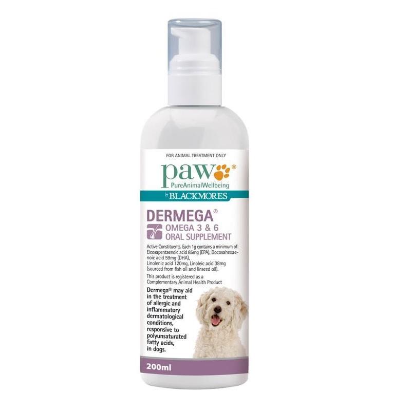 PAW Dermega Omega 3 & 6 Oral Supplement