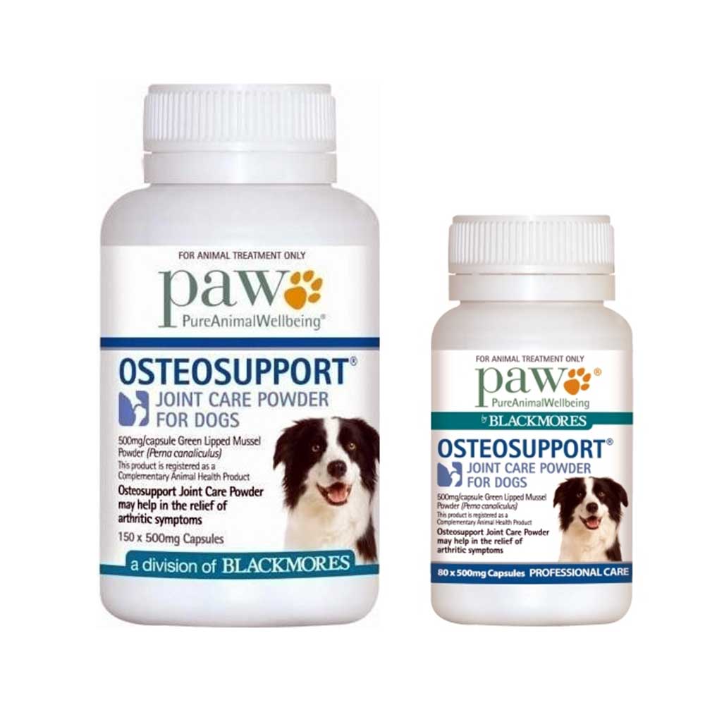 Blackmores Paw Osteosupport Joint Care Powder For Dogs 80 Capsules