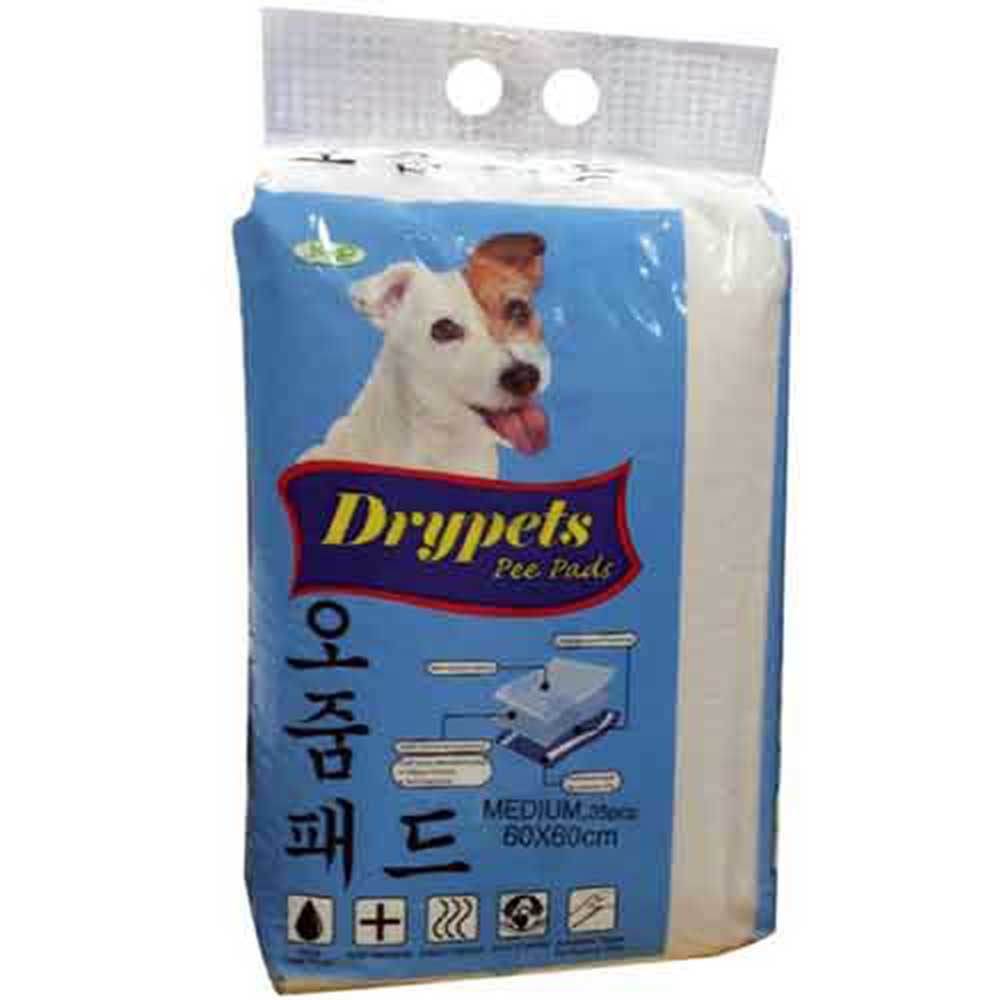 Drypets Pee Pads Medium (60x60cm) - 35 Pcs