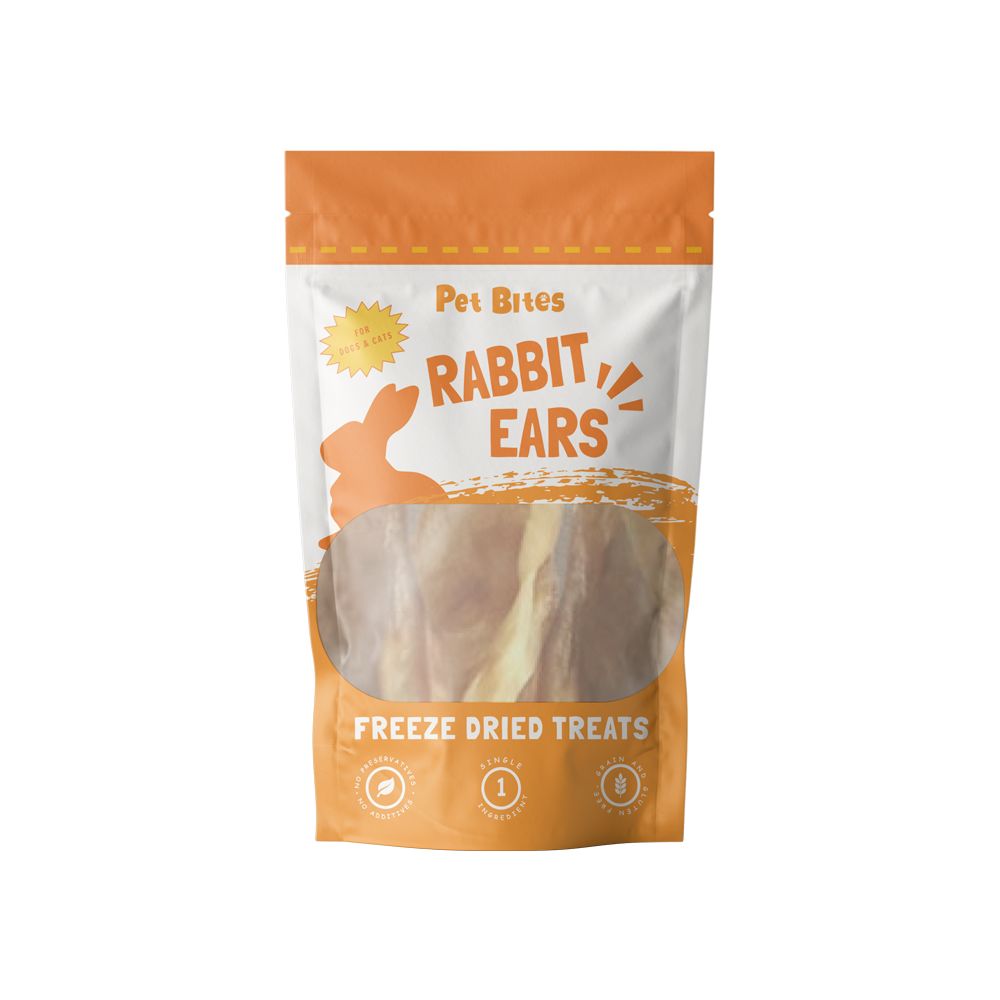 Pet Bites FD Rabbit Ears Dog Treat 50g