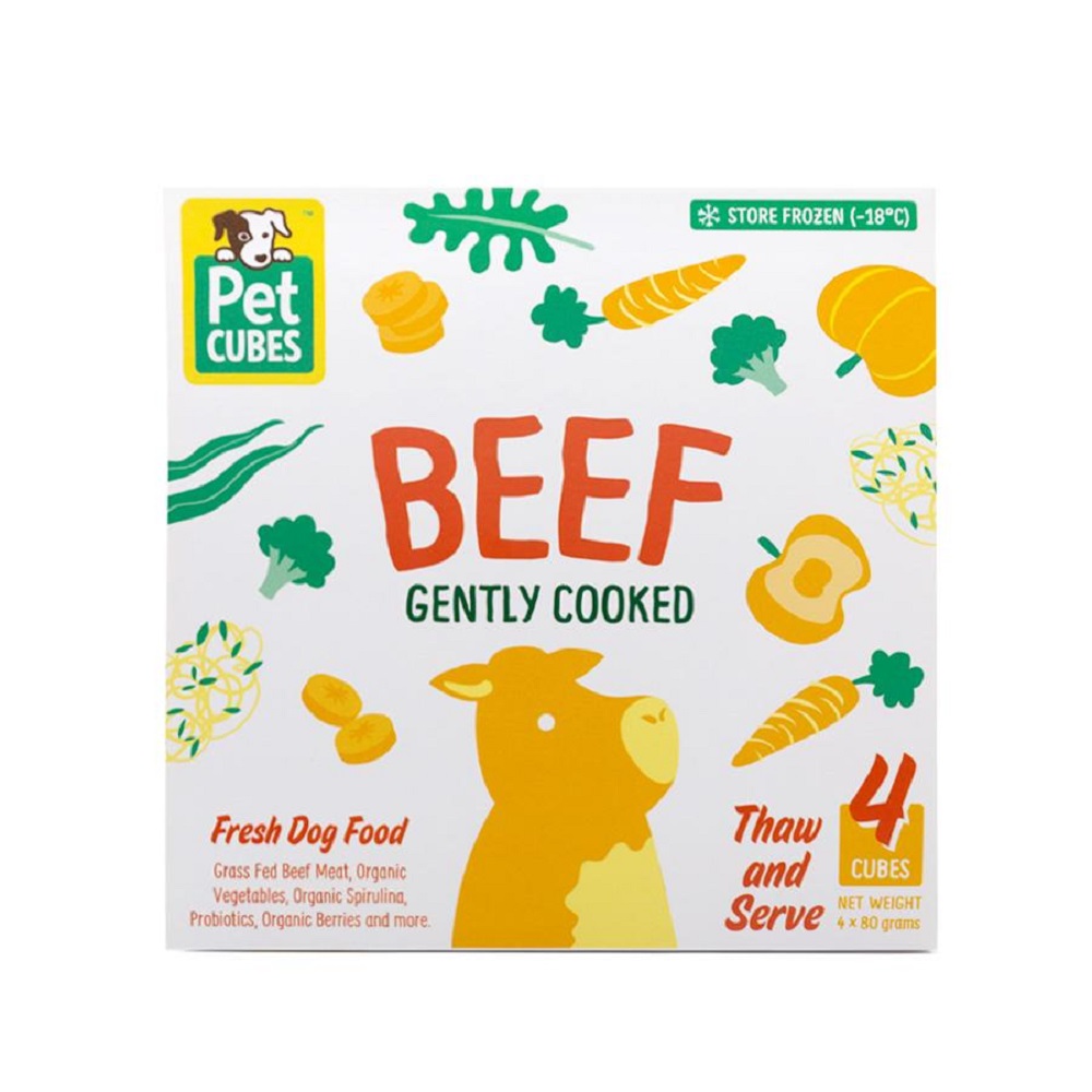 PetCubes Frozen Adult Food Beef 7X320g