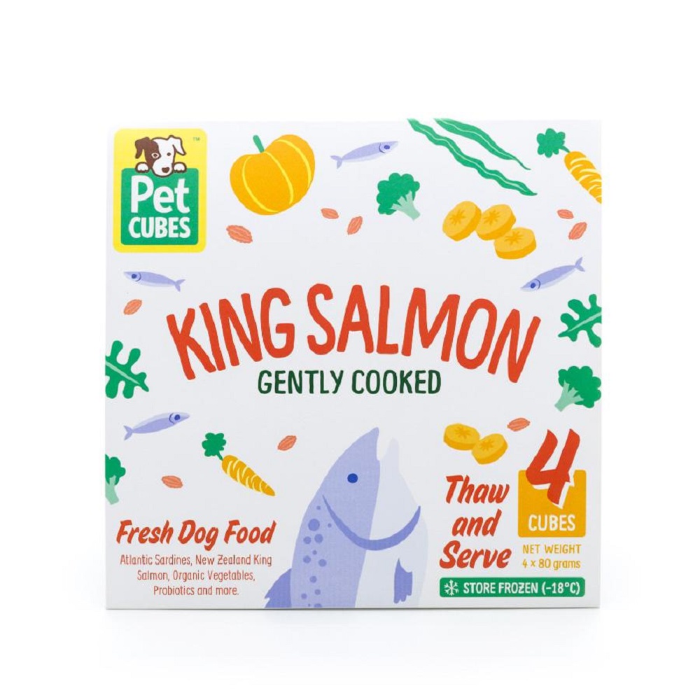 PetCubes Frozen Adult Food Salmon & Whitefish 320g