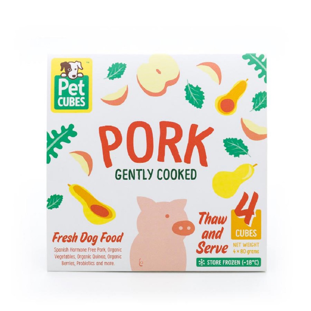 PetCubes Frozen Adult Food Pork 320g