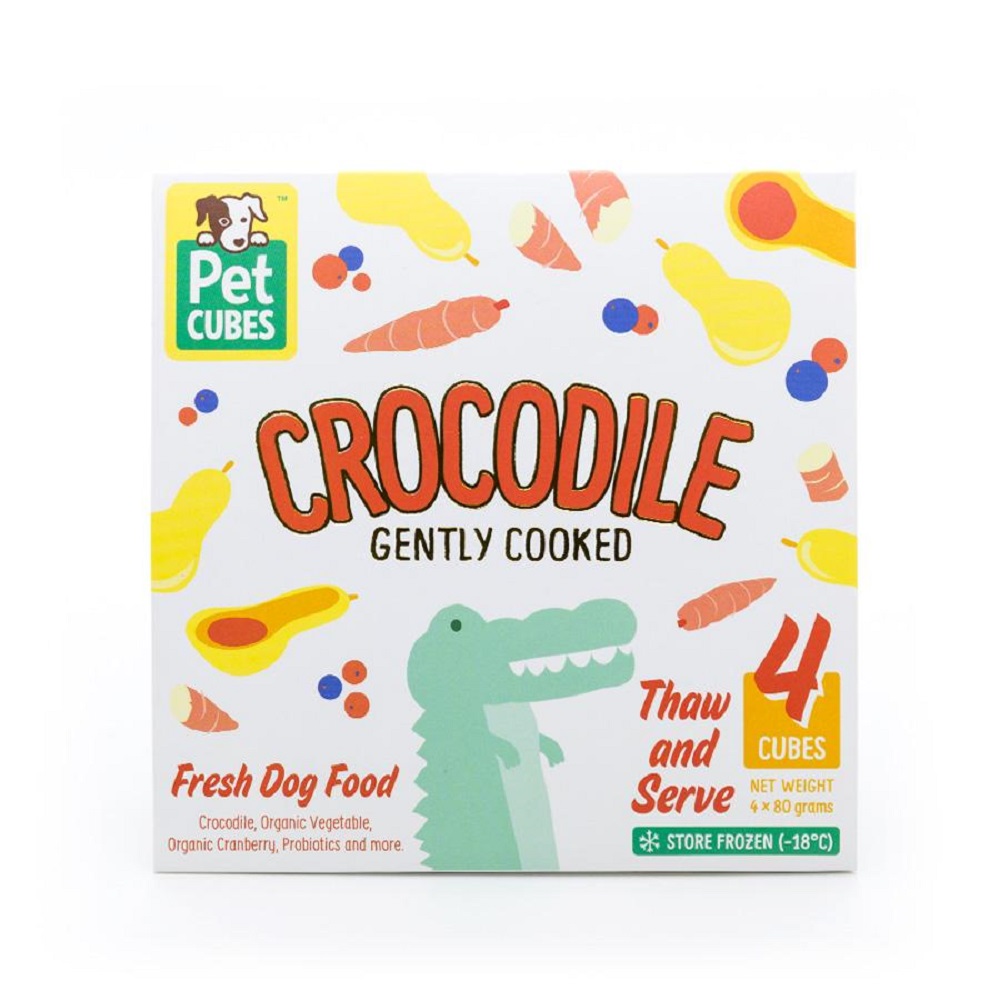 PetCubes Frozen Adult Food Crocodile320g