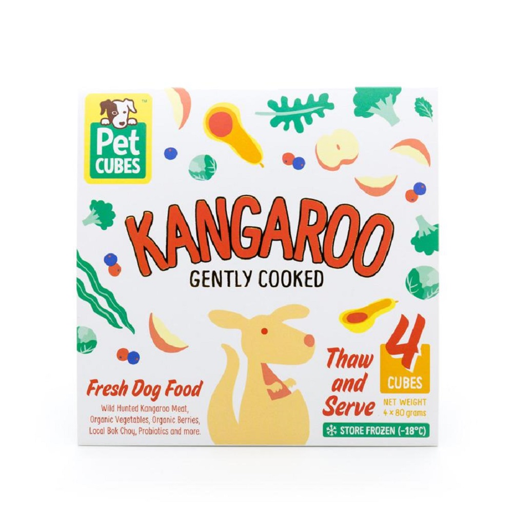 PetCubes Frozen Adult Food Kangaroo 320g