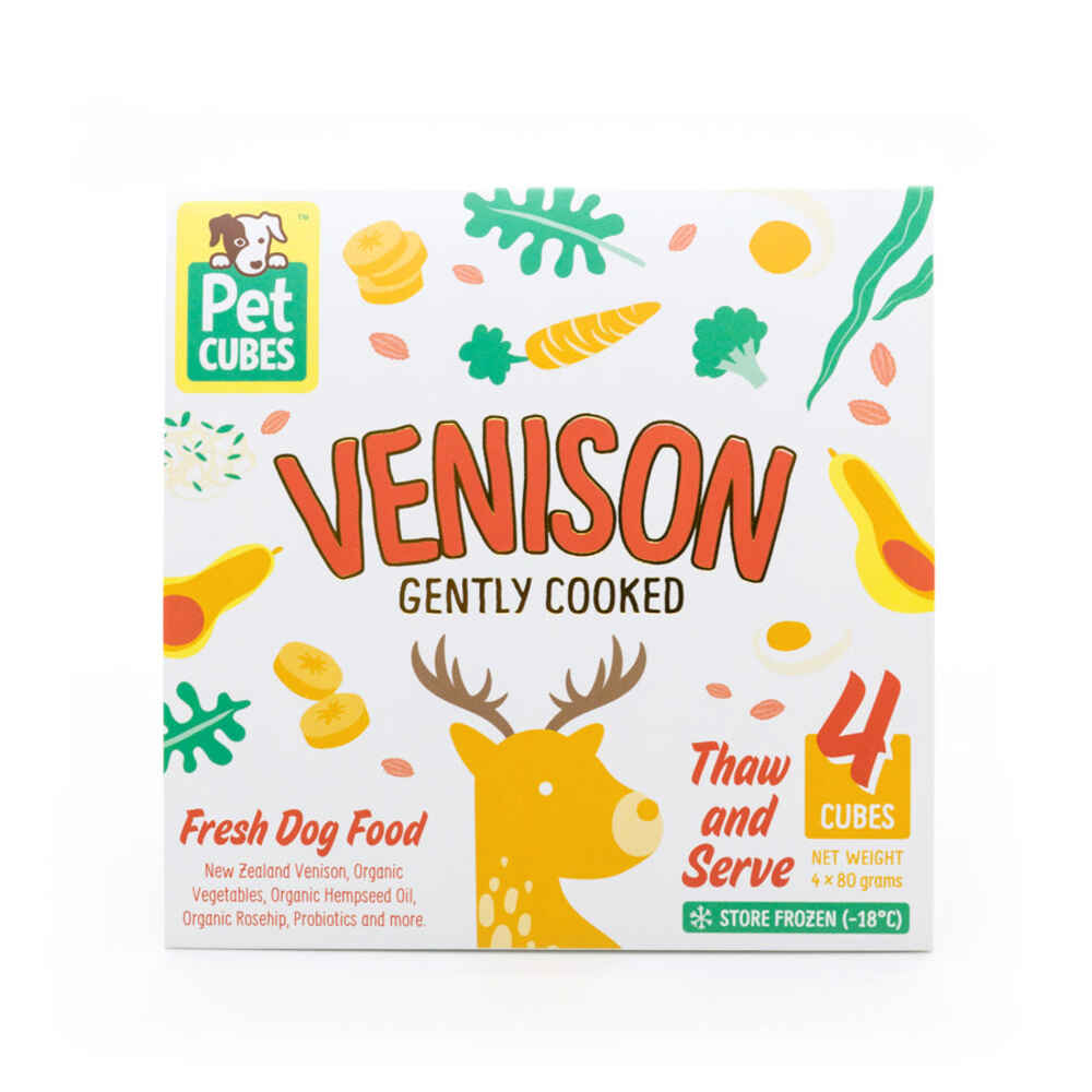 PetCubes Frozen Adult Food Venison 320g