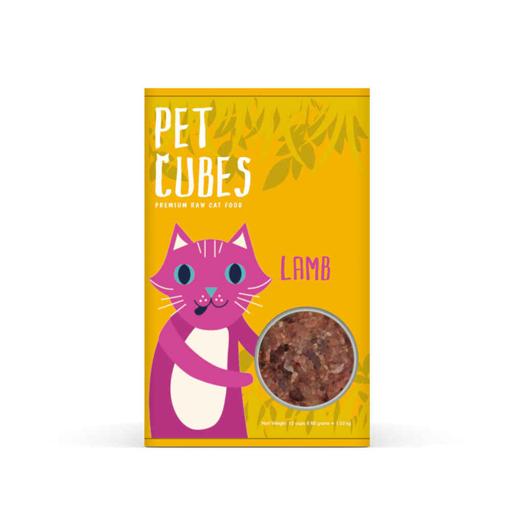 PetCubes Frozen Cat Food Lamb 85g