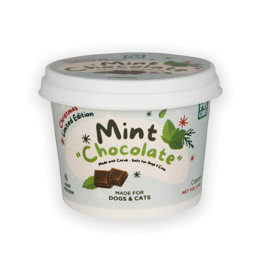 PetCubes Ice Cream for Dogs Festive Mint Chocolate