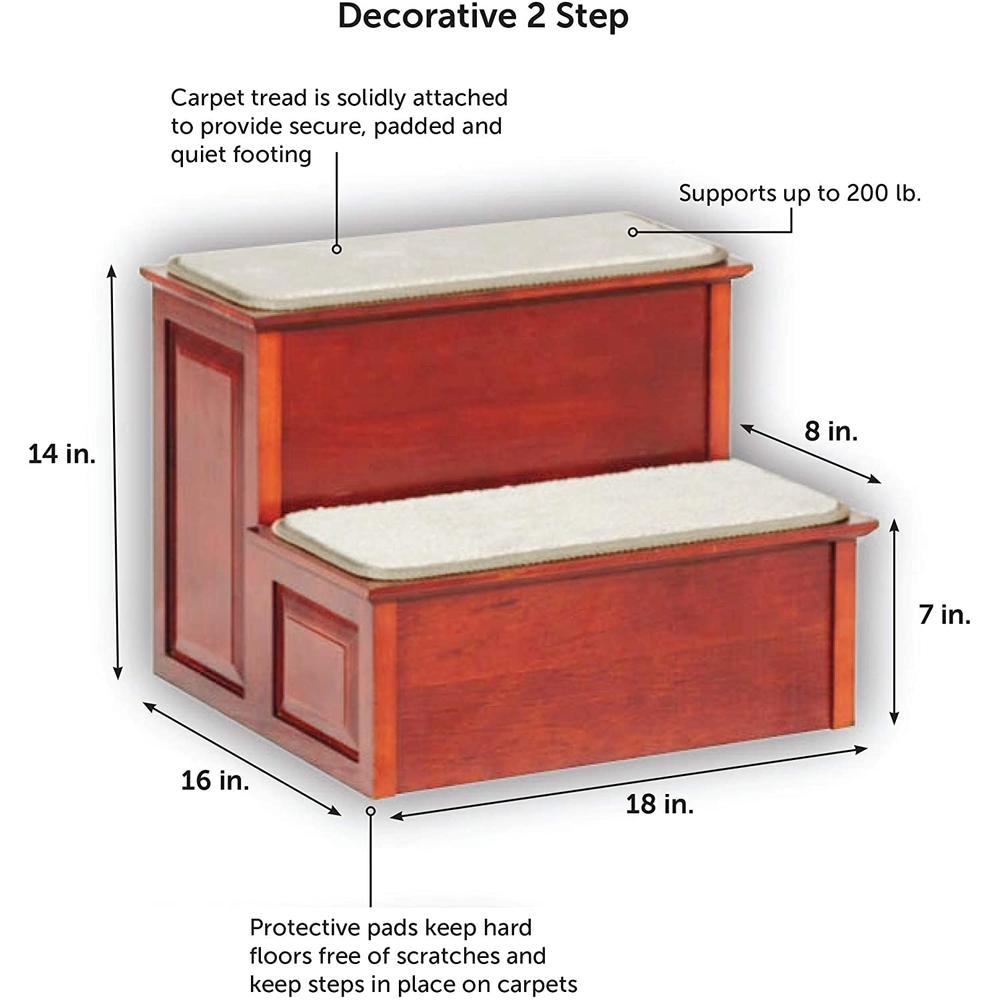 CozyUp Wood Pet 2 Steps 14"