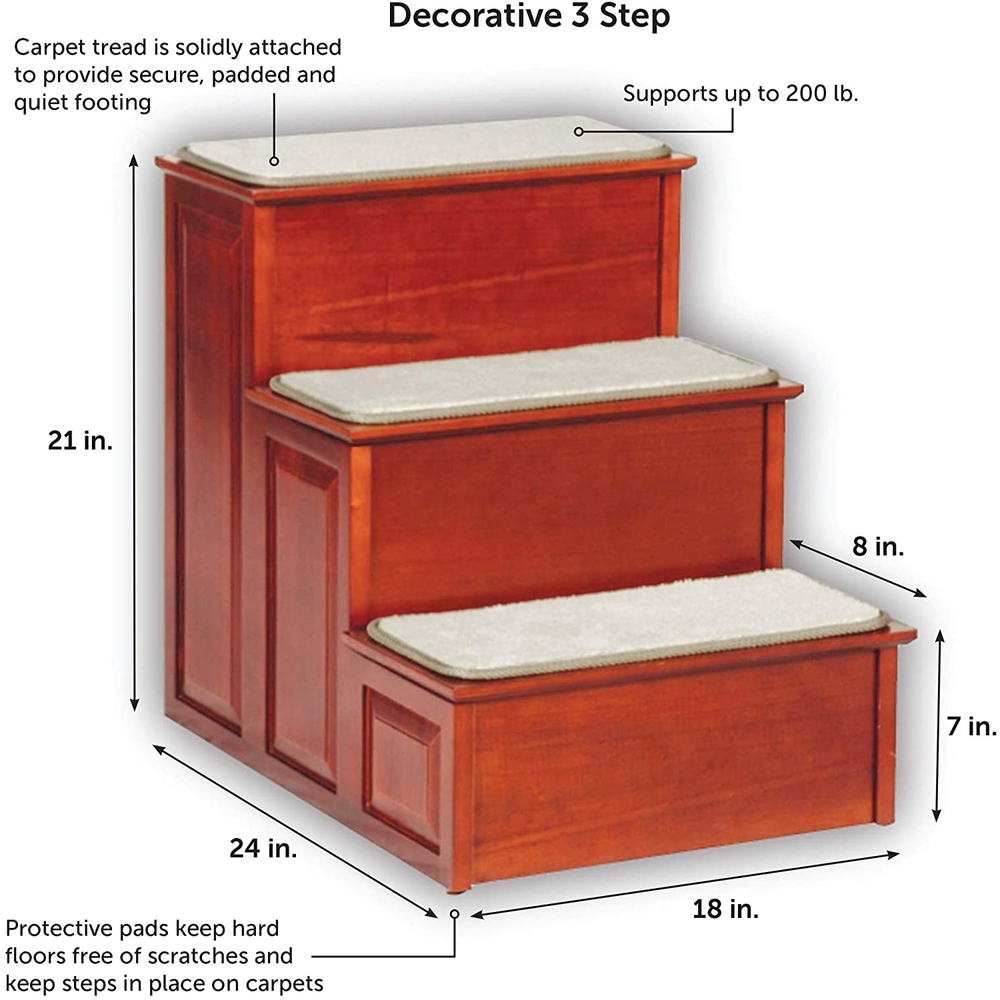 CozyUp Wood Pet 3 Steps 21"