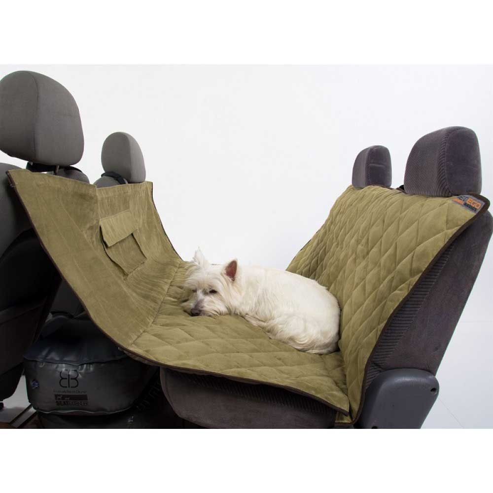 Petego Animal Basics Velvet Seat Cover - Hammock (Sage Espresso)