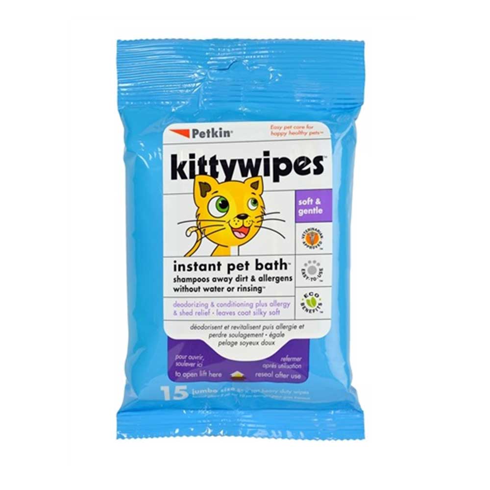 Petkin Kittywipes Instant Pet Bath