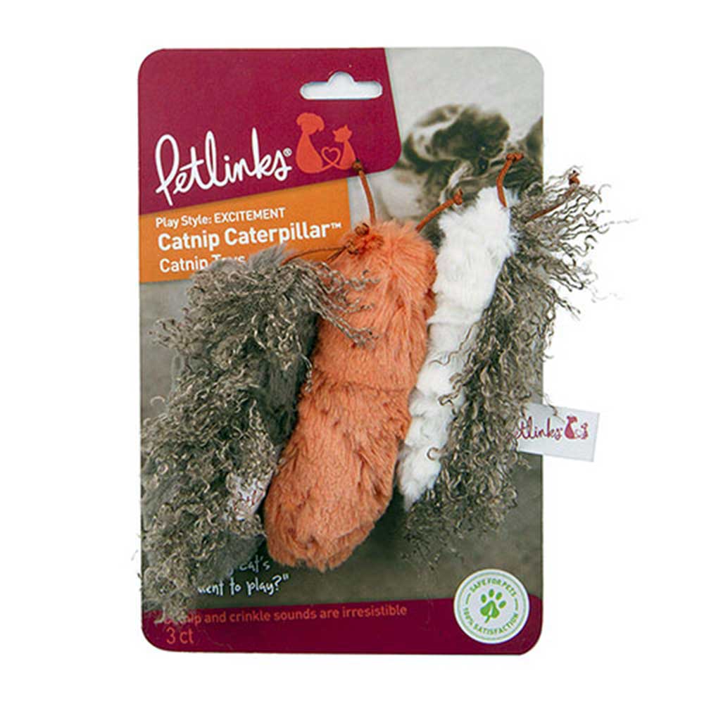 Petlinks Catnip Caterpillars Set of 3