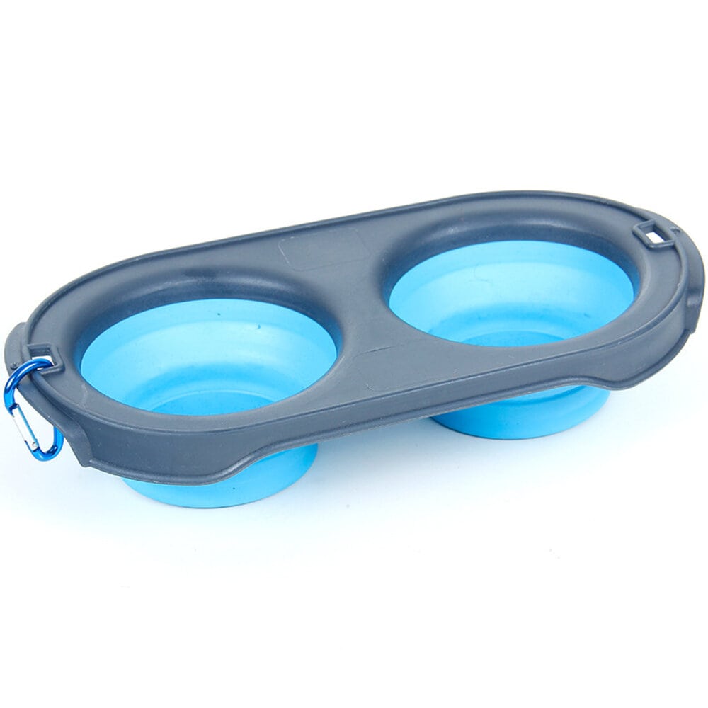 Portable Pet Bowl Blue