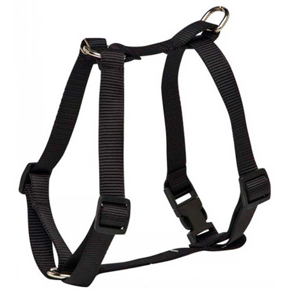 Prestige 3/4" Nylon Dog Harness Adjustable 12-20" (30-51cm), Black