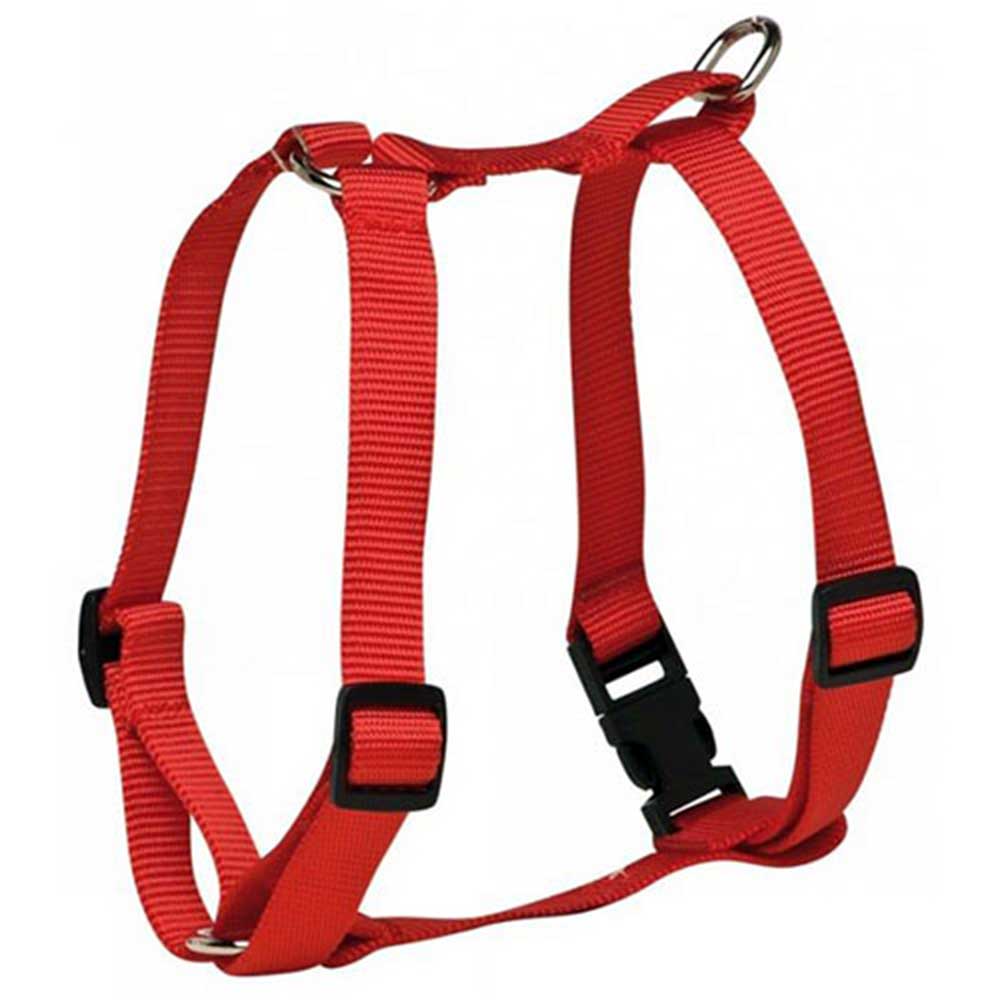 Prestige 3/4" Nylon Dog Harness Adjustable 12-20" (30-51cm), Red