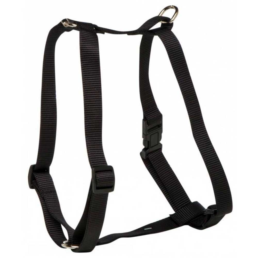 Prestige 3/4" Nylon Dog Harness Adjustable 16-26" (41-66cm), Black