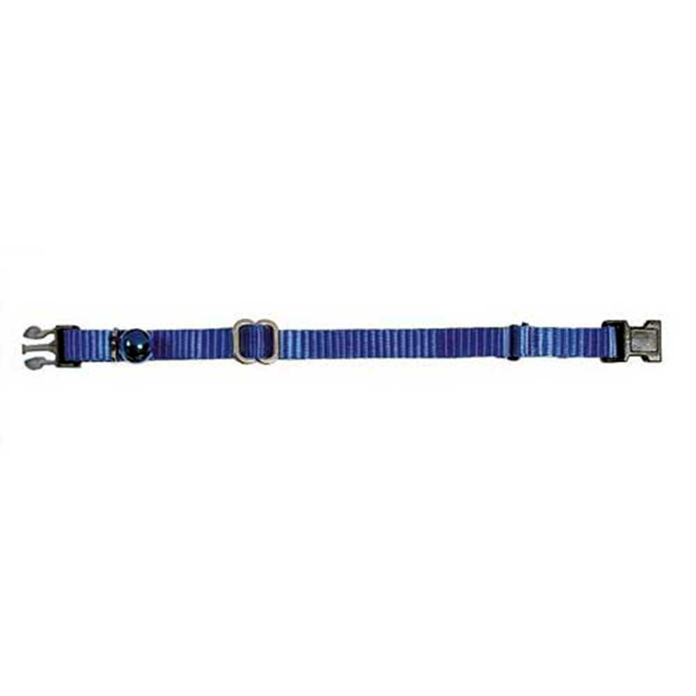 Prestige Pet Adjustable Cat Collar, Blue 3/8" x 5-10" (13-25cm)