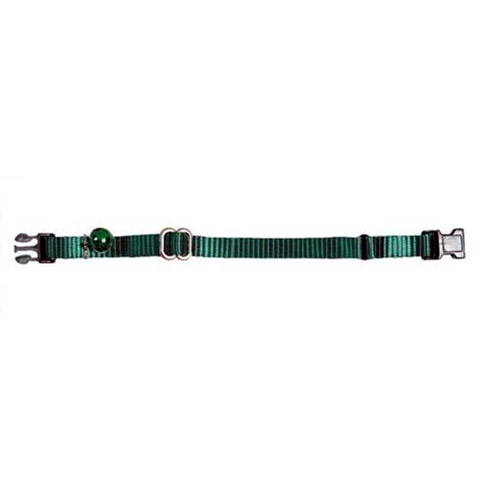 Prestige Pet Adjustable Cat Collar, Green 3/8" x 5-10" (13-25cm)