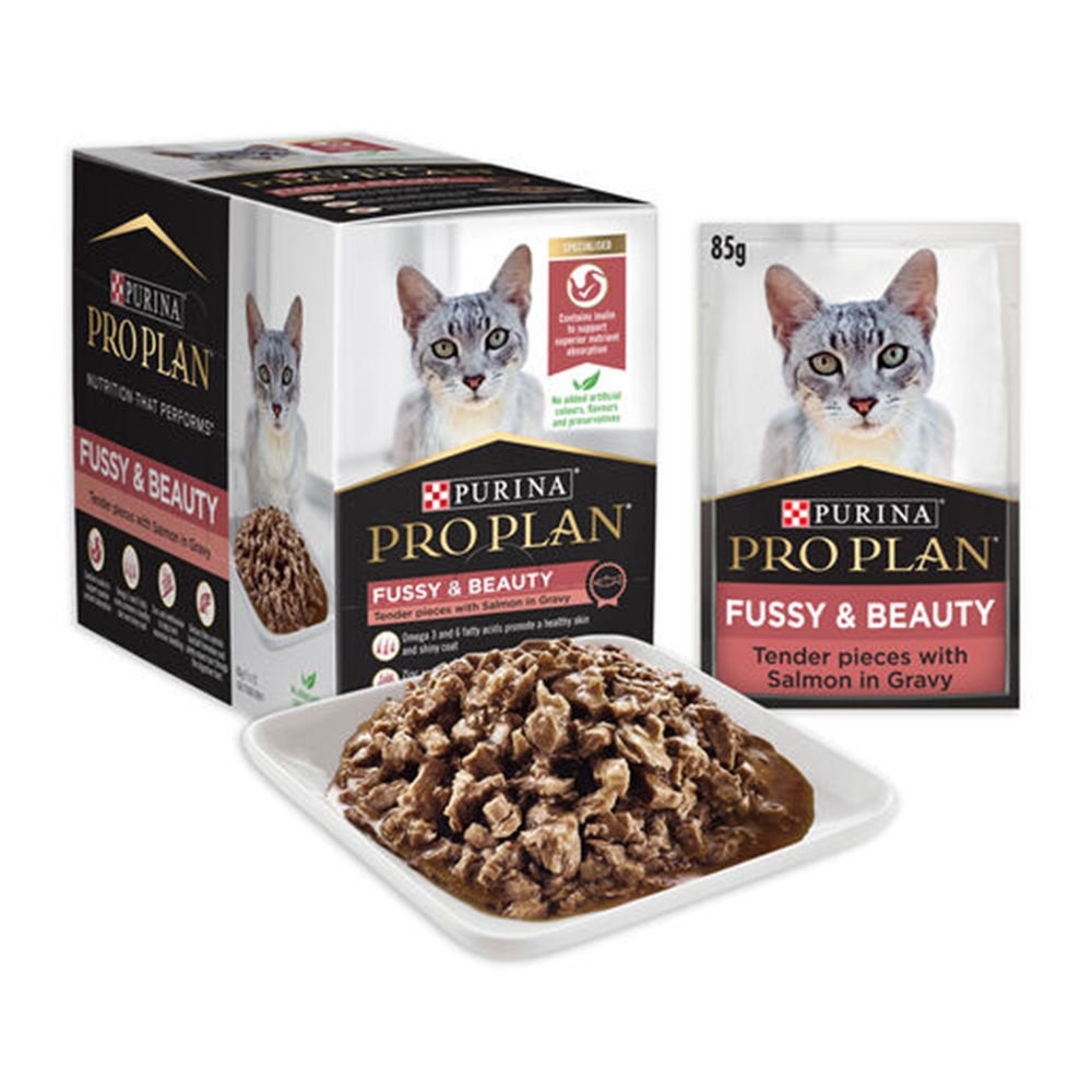 Pro Plan Cat Wet Fussy Beauty 85g x 12