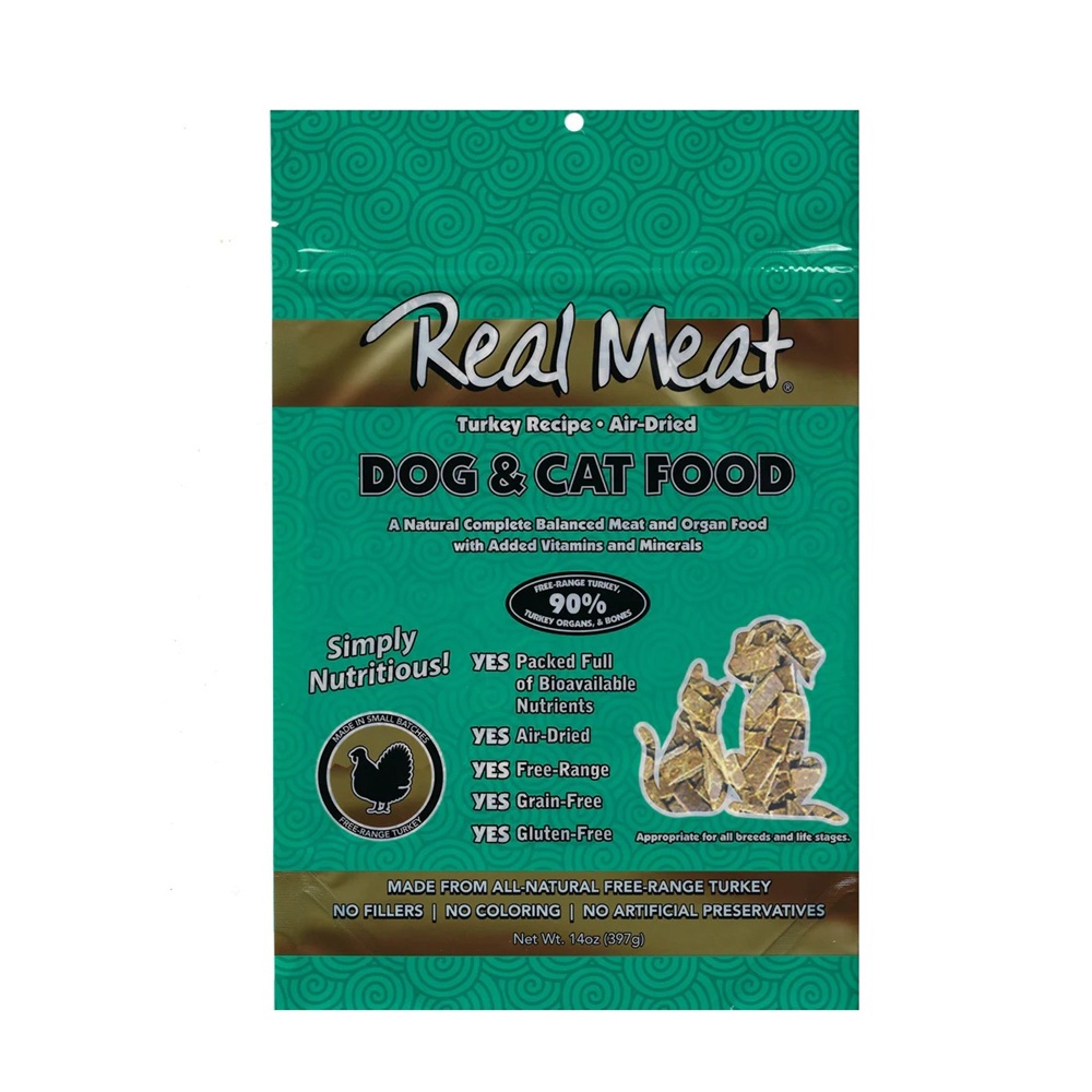 Real Meat Air Dried Dog Food Turkey 2oz