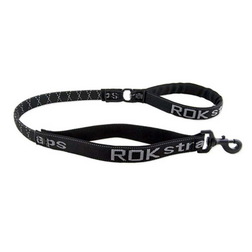 Rok Straps Dog Leash (Black Reflective) 15-30kg