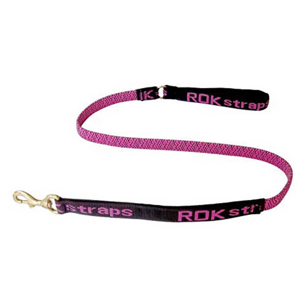 Rok Straps Dog Leash (Pink Black - Reflective) 15-30 kg (30-60 lbs)