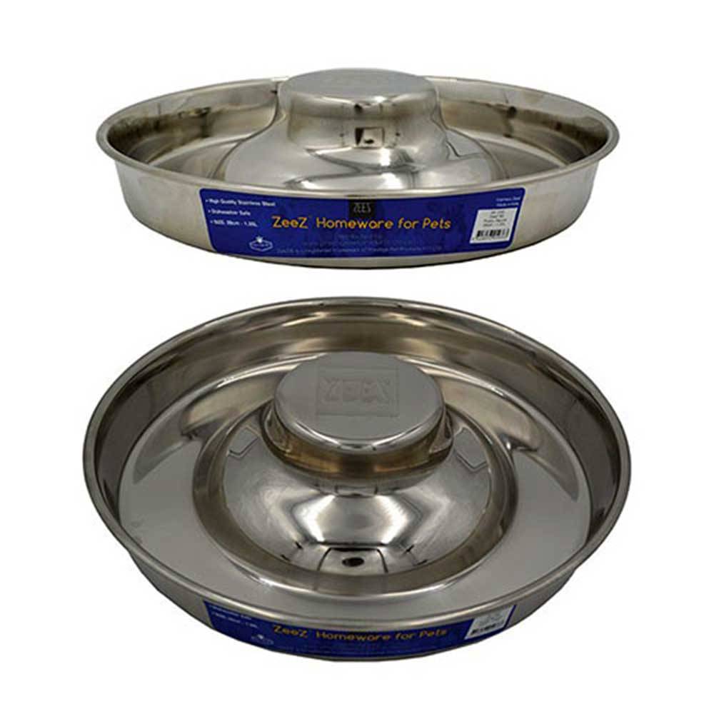 Stainless Steel Puppy Feeding Saucer, 15" (38 cm)