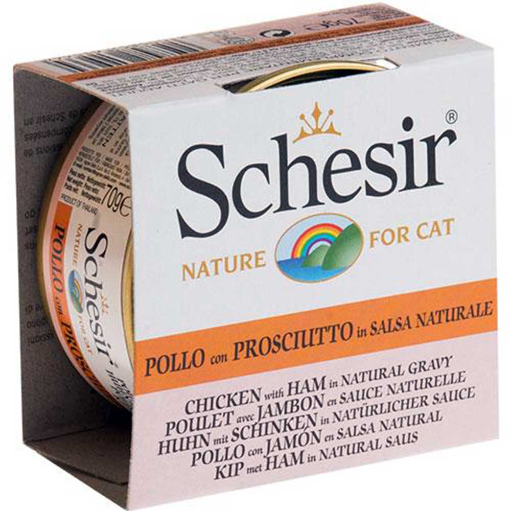 Schesir Chicken-Ham Natl Gravy Cat Food