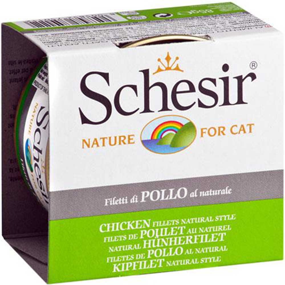 Schesir Chicken Fillet Natural Style Canned Cat Food [Weight : 85 g]