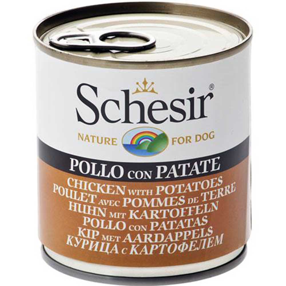 Schesir Chicken with Potatoes Canned Dog Food [Weight : 285 g]