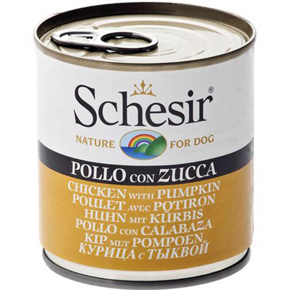 Schesir Chicken with Pumpkin Canned Dog Food [Weight : 285 g]