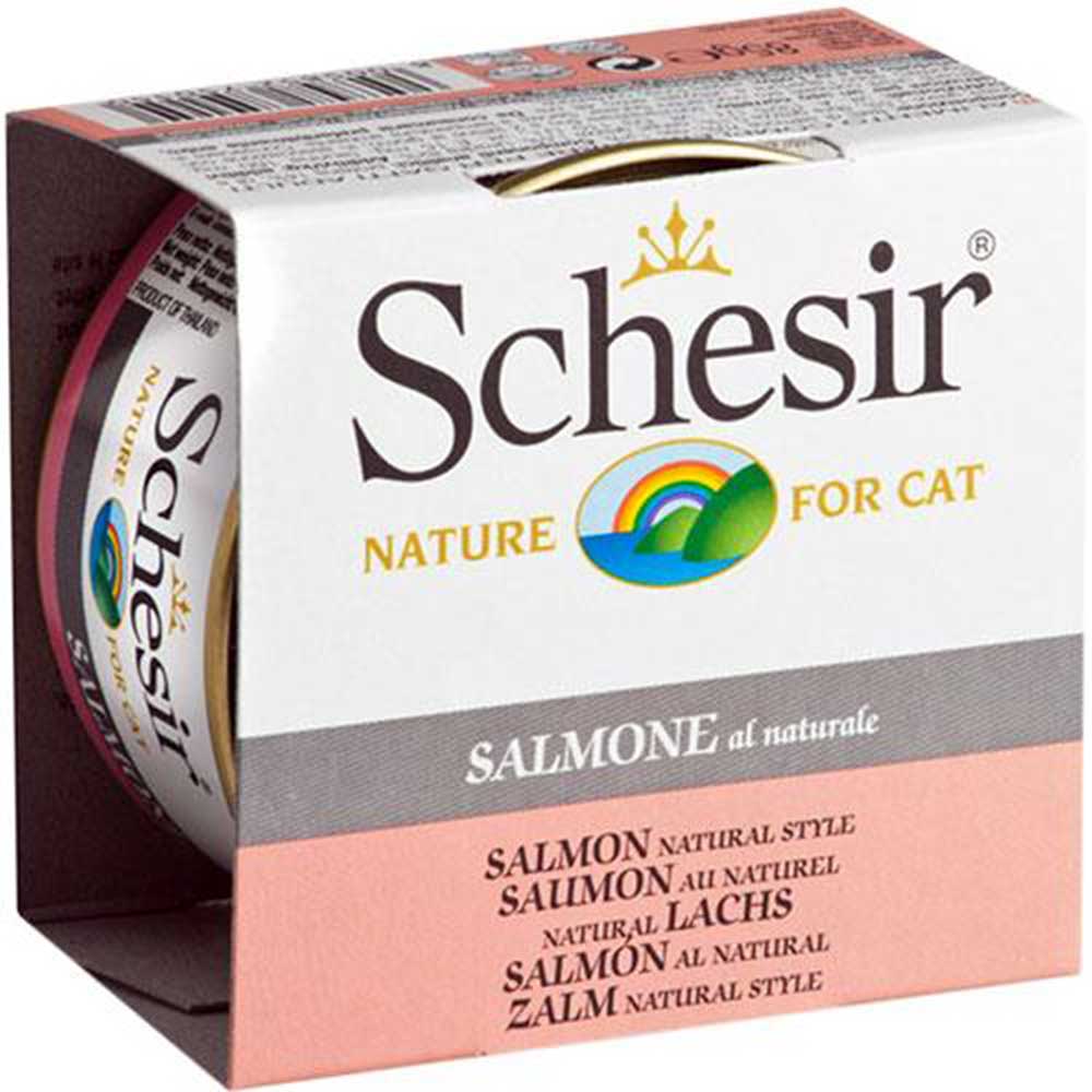 Schesir Salmon Natural Style In Water Canned Cat Food 1 Pack