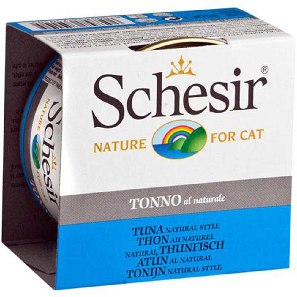 Schesir Tuna Natural Style Canned Cat Food [Weight : 85 g]