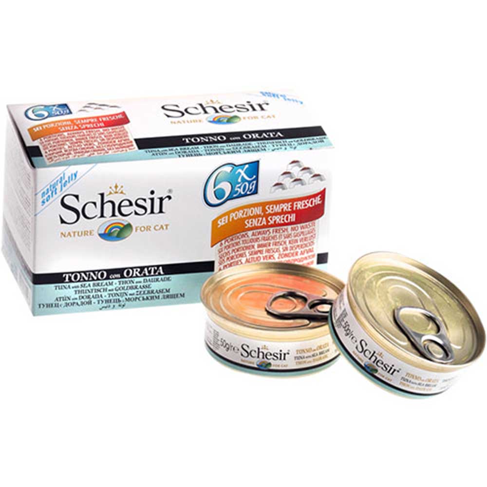 Schesir Tuna With Seabream Canned Cat Food