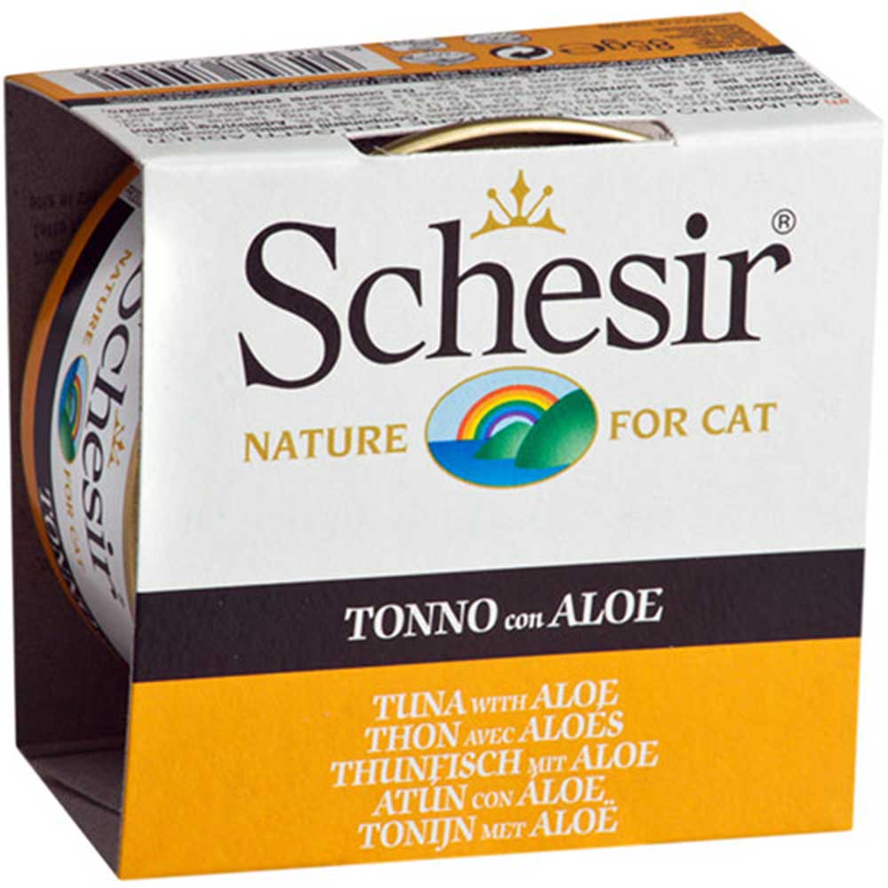 Schesir Tuna with Aloe Jelly Canned Cat Food [Weight : 85 g]