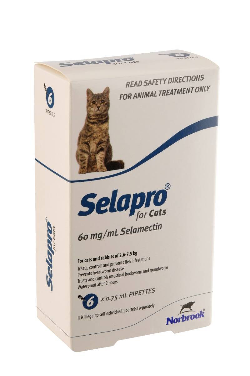 Selapro Spot On Cats 6pk