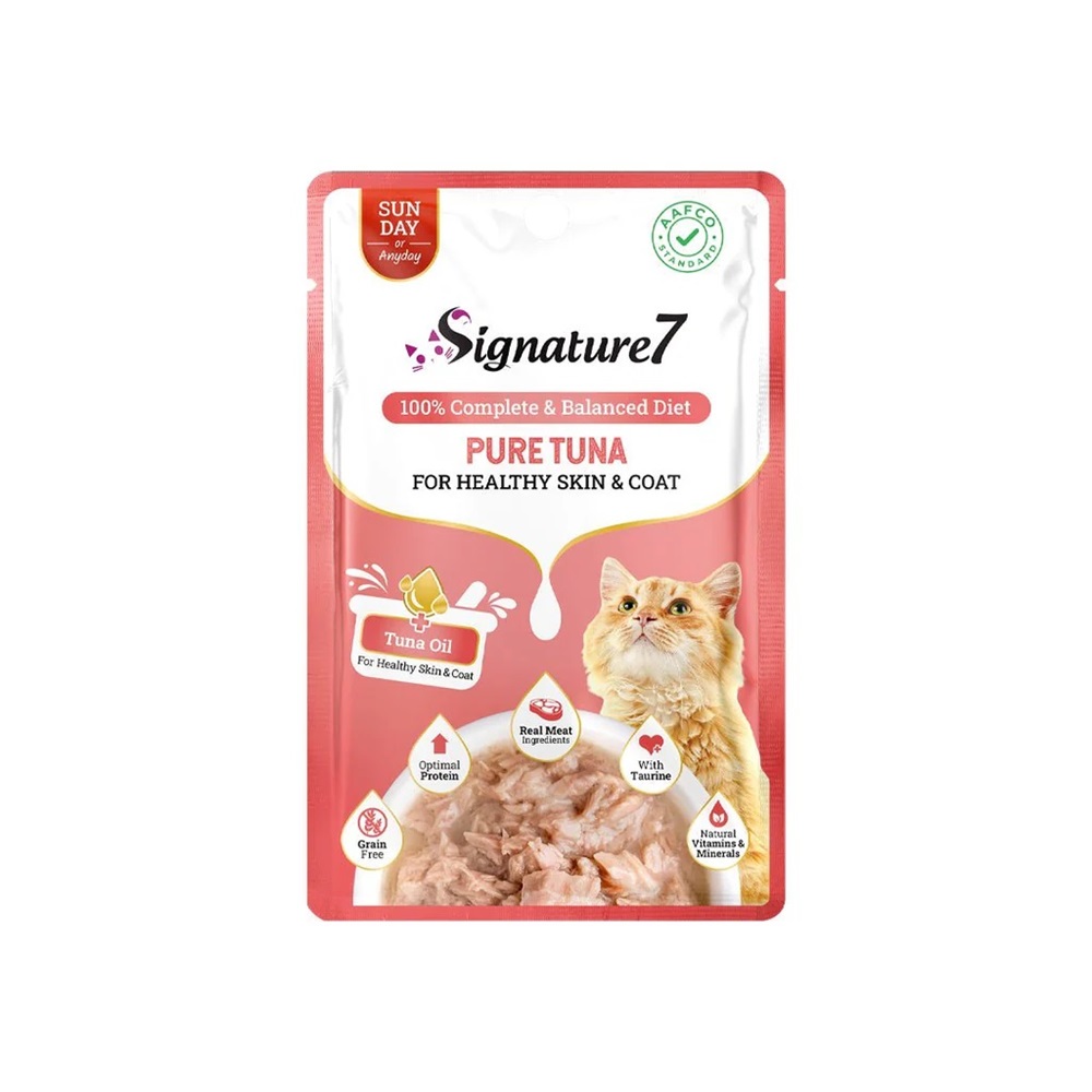 Signature7 50g Pouch Tuna in Gravy for Healthy Skin & Coat (Sun) 50g