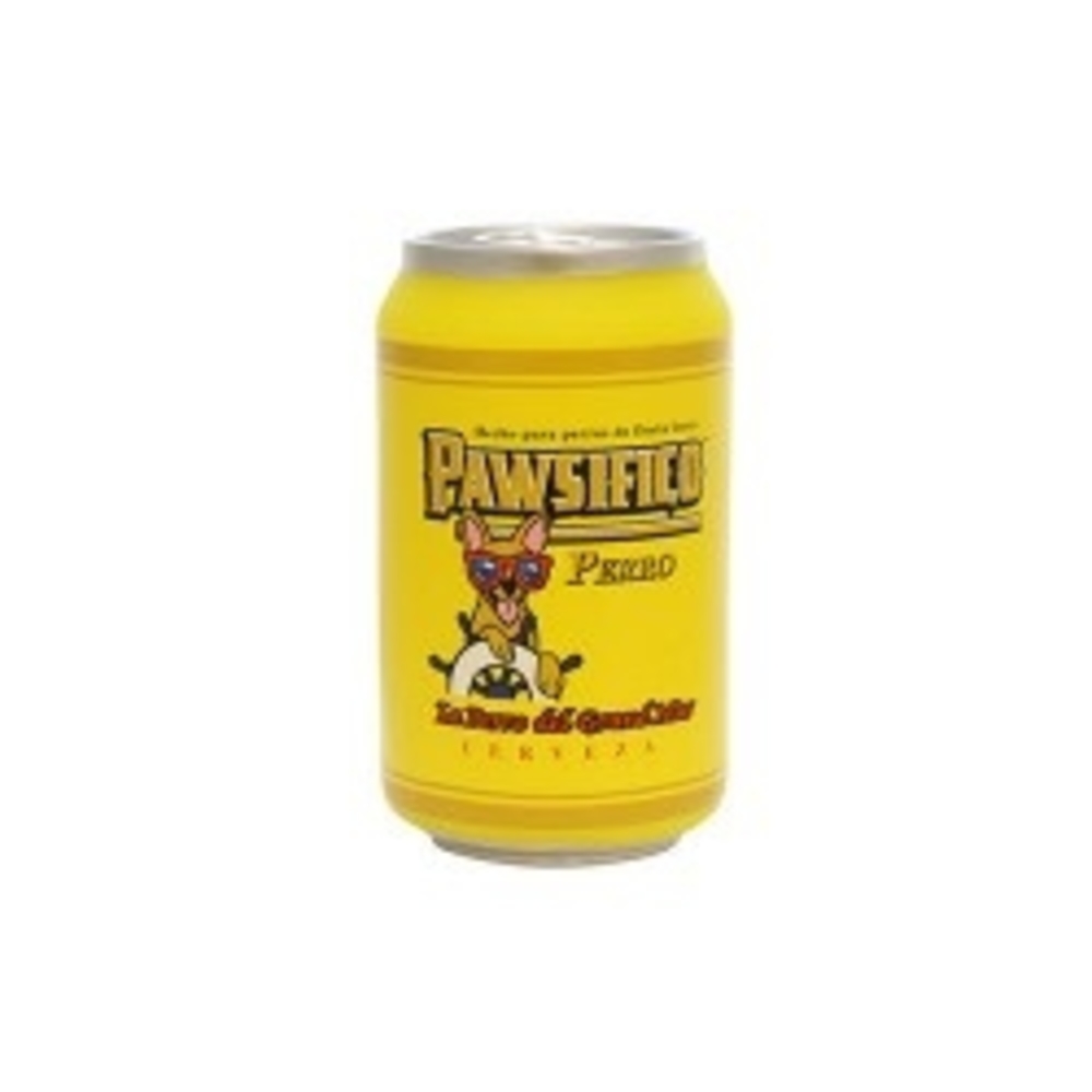 Silly Squeaker Beer Can Pawsifico Perro