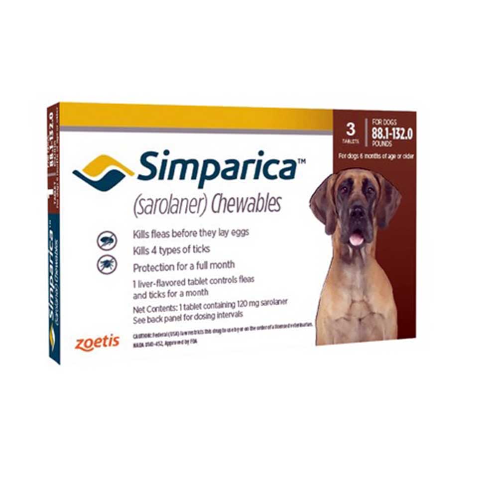 Simparica Chewable Tablets For Dogs >40-60 kg / 88-132 lbs